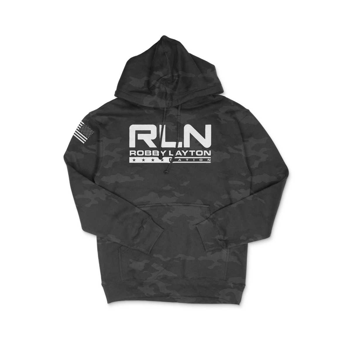 RLN Logo Hoodie Black Camo
