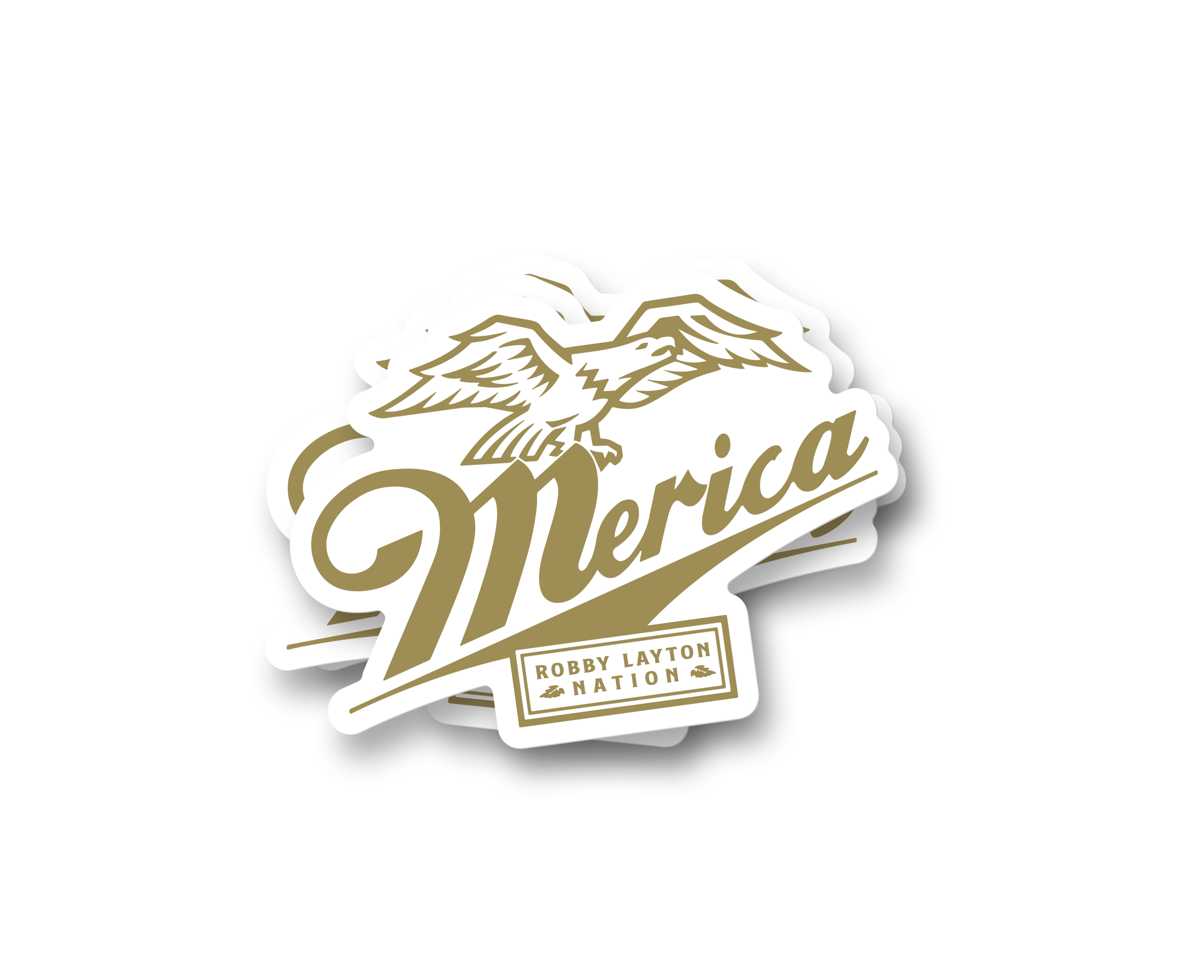 Merica Gold Sticker 3-Pack