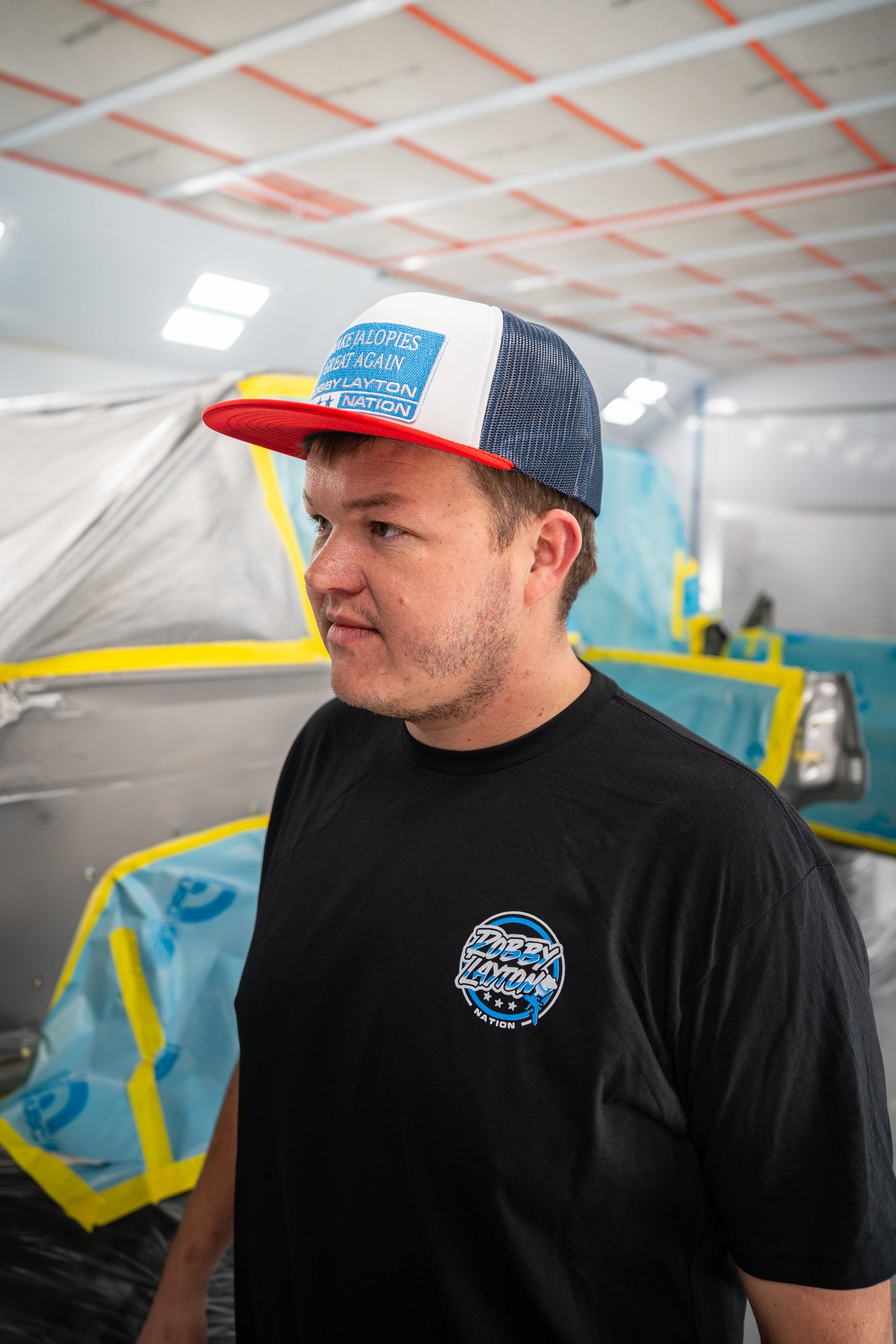 Make Jalopies Great Again Hat, Blue Patch