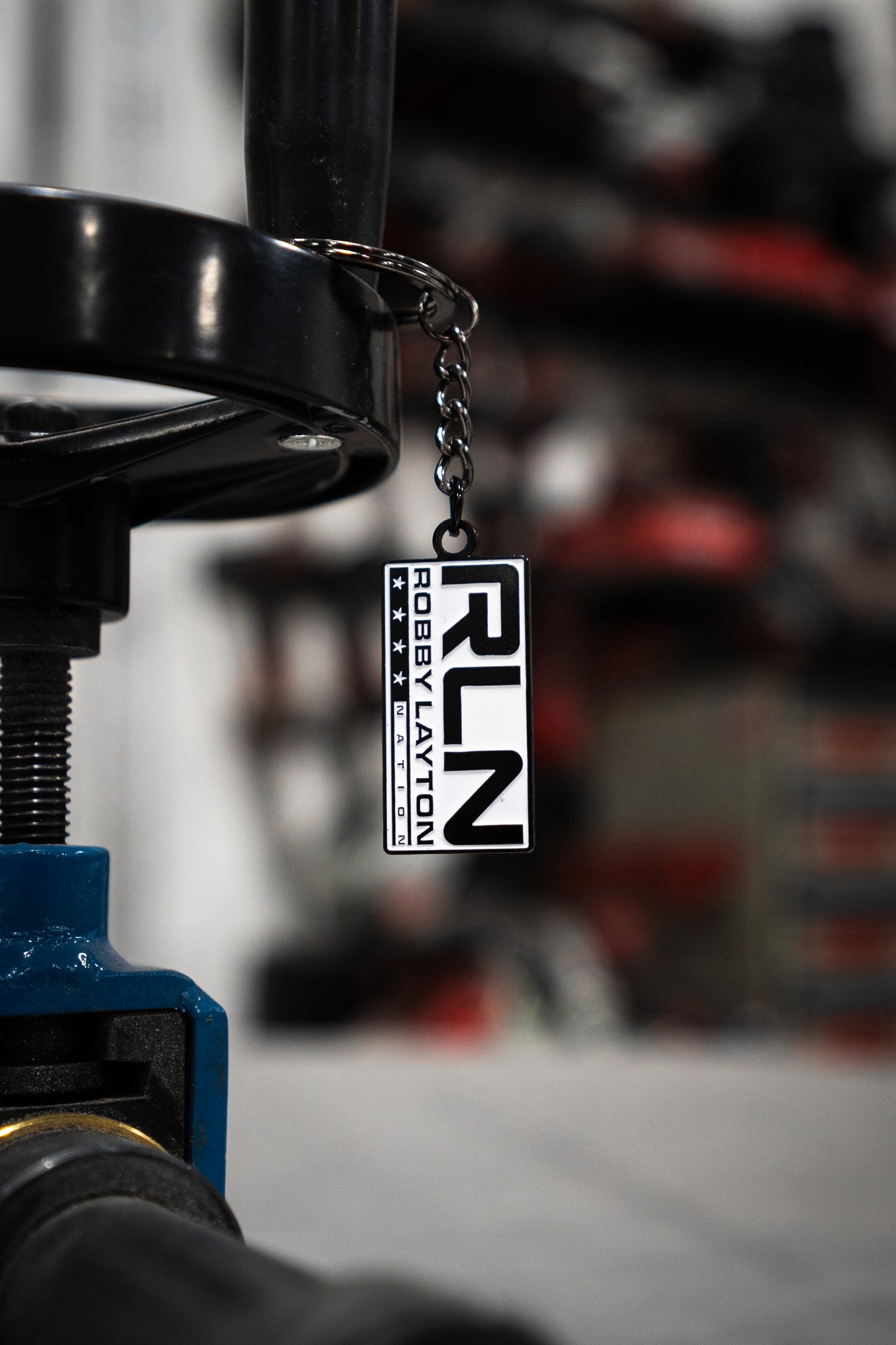 RLN Black And White Keychain