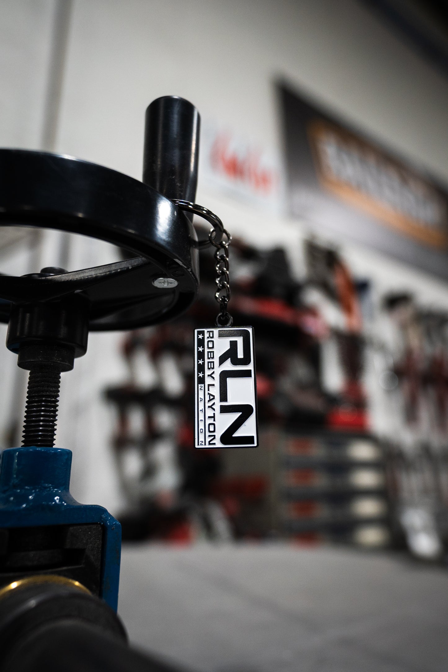 RLN Black And White Keychain