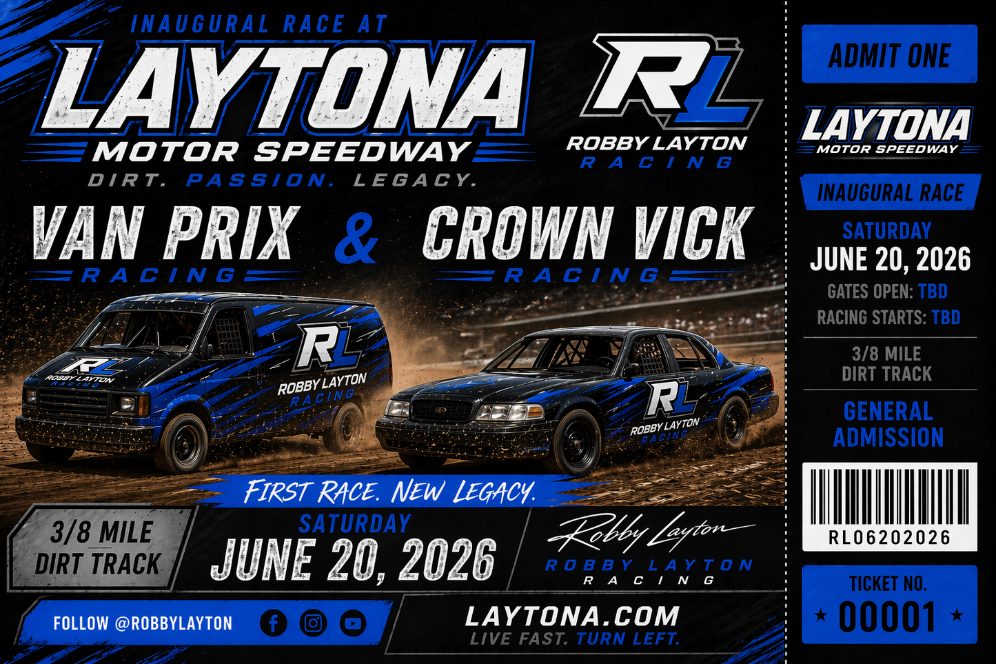 LAYTONA INAUGURAL TICKETS