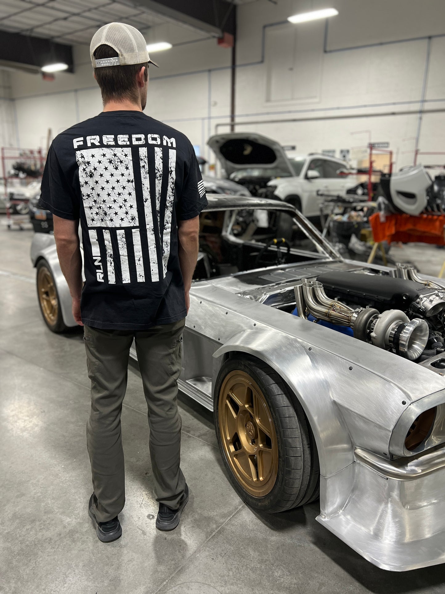 Freedom Grunge T-Shirt Black