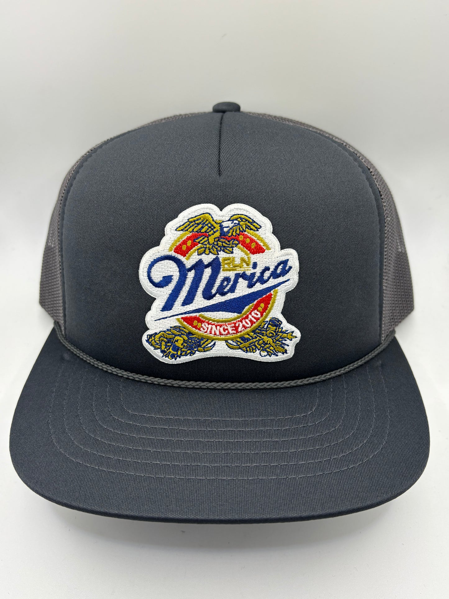 RLN Grey Merica Vintage Foam Trucker