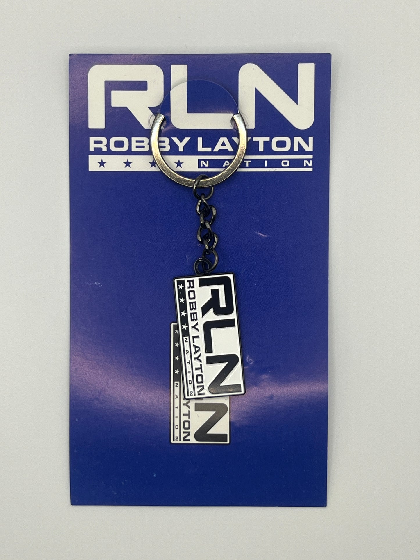RLN Black And White Keychain