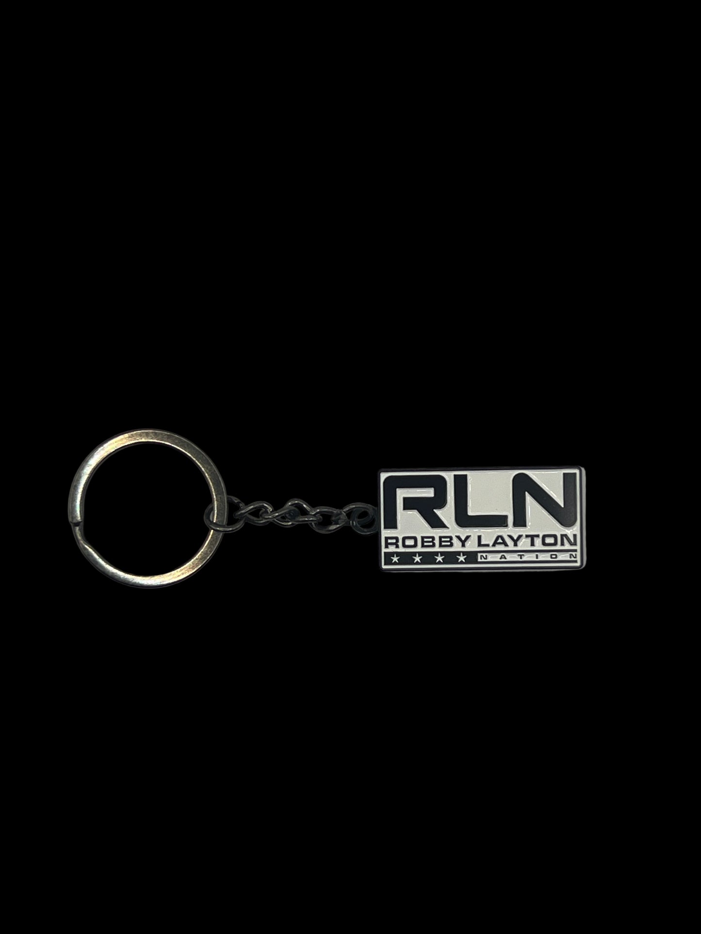 RLN Black And White Keychain