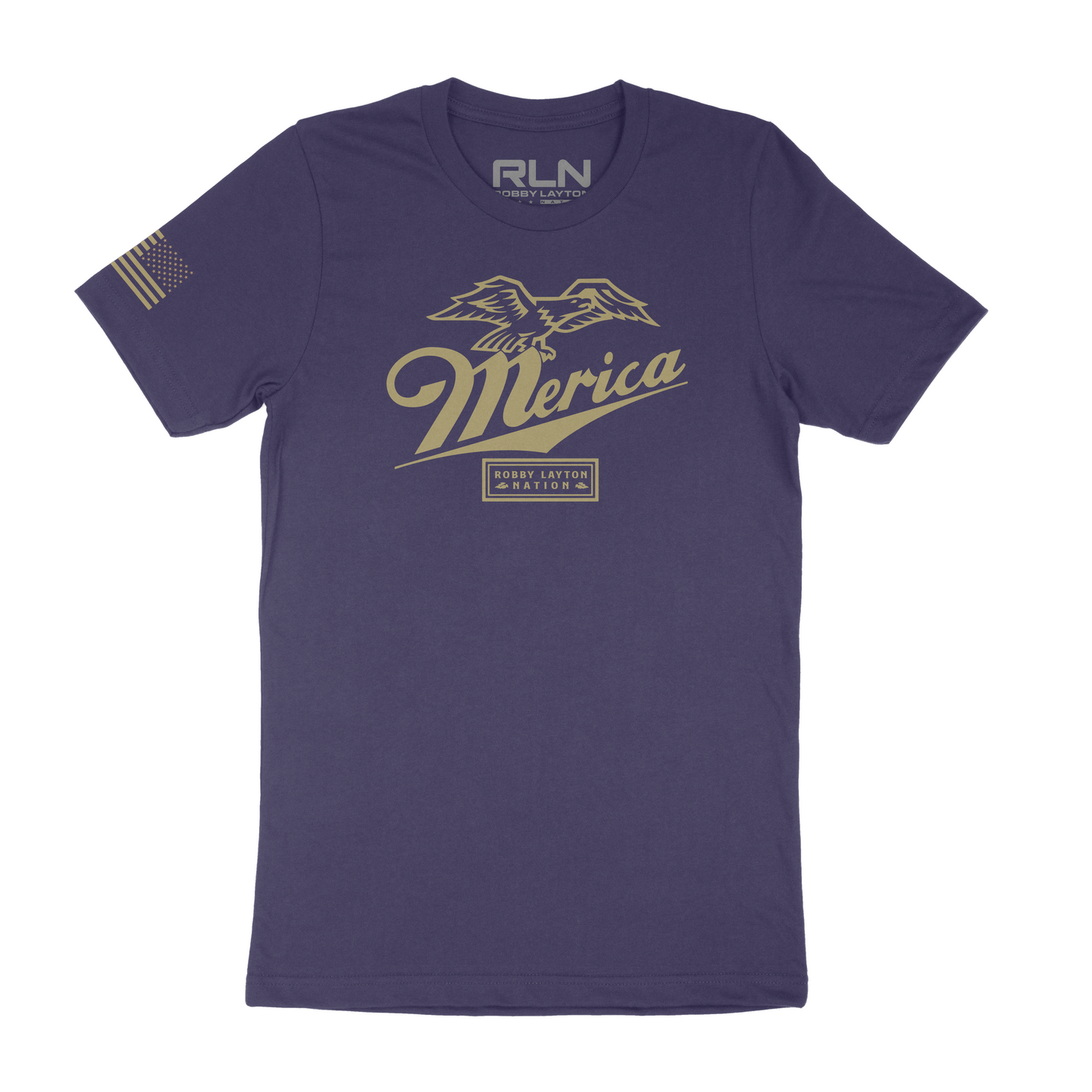 RLN Merica Gold T-Shirt Midnight Navy!