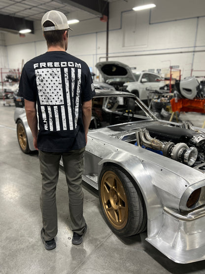 Freedom Grunge T-Shirt Black