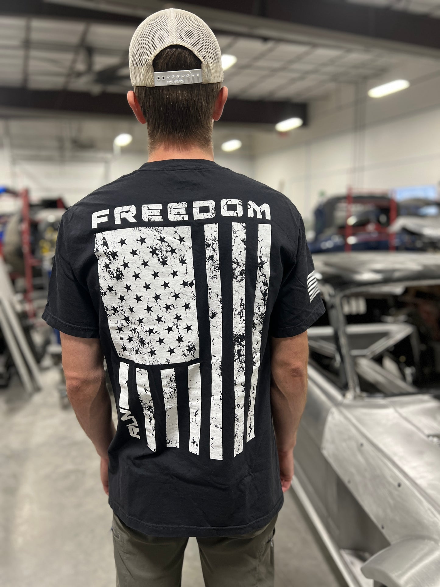 Freedom Grunge T-Shirt Black