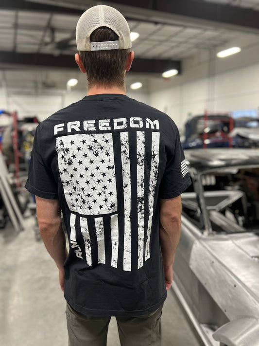 Freedom Grunge T-Shirt Black