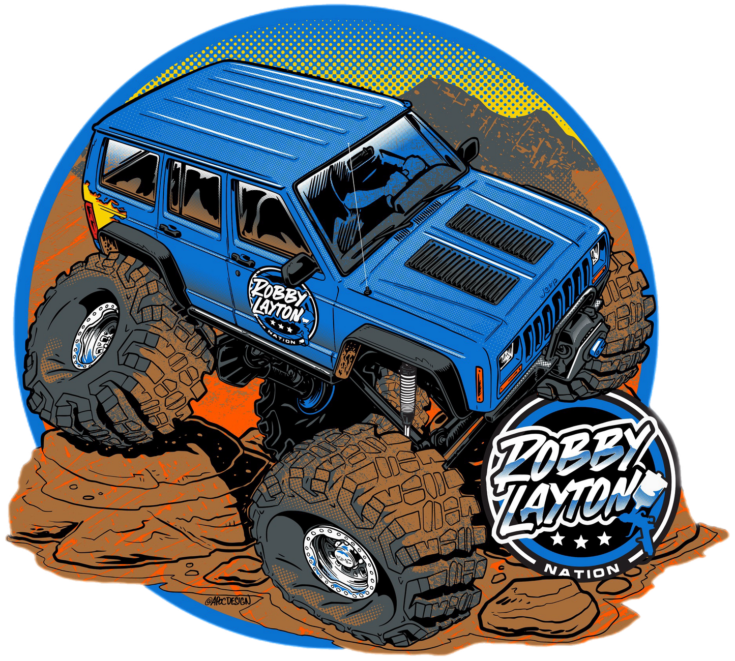 Robby Layton Nation Jeep Decal