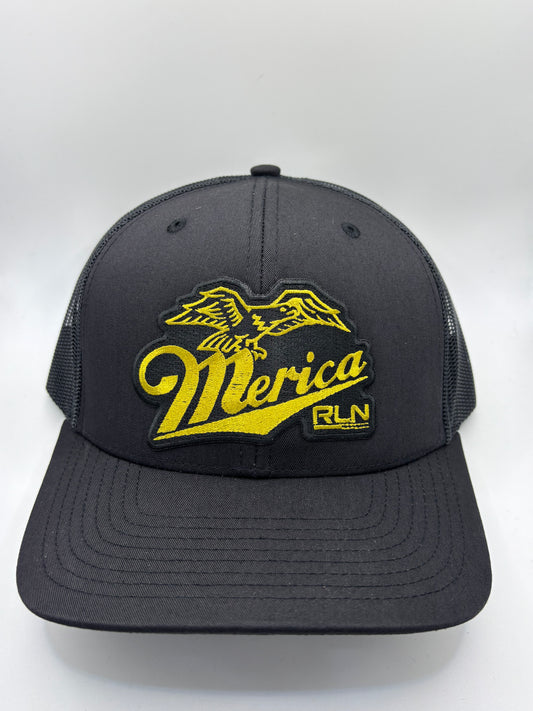 Robby's Gold Merica Black Snapback!