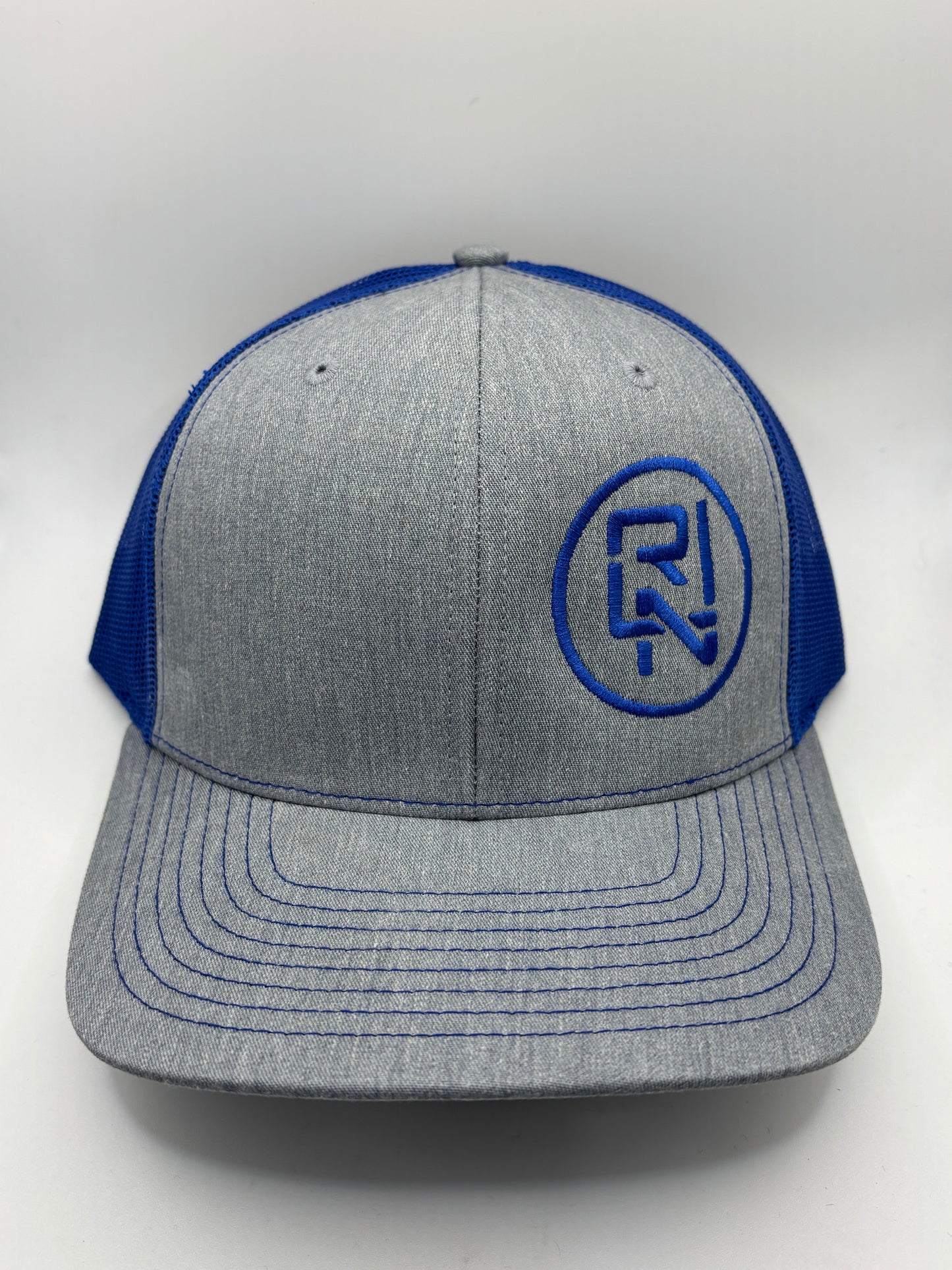 RLN Light Grey and Blue Snapback.
