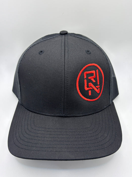 RLN Black and Red Snapback.