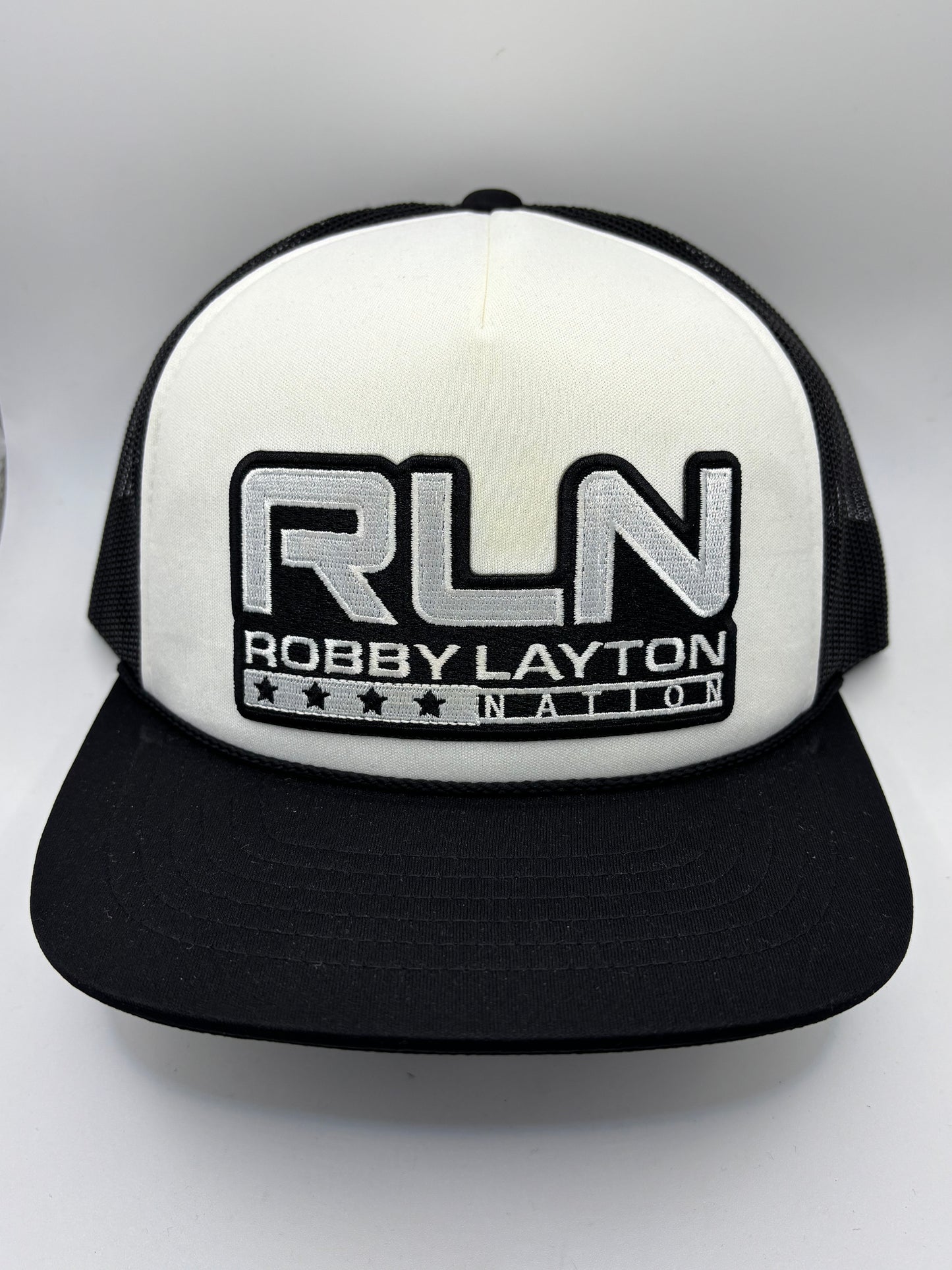 Black/White RLN Foam Trucker