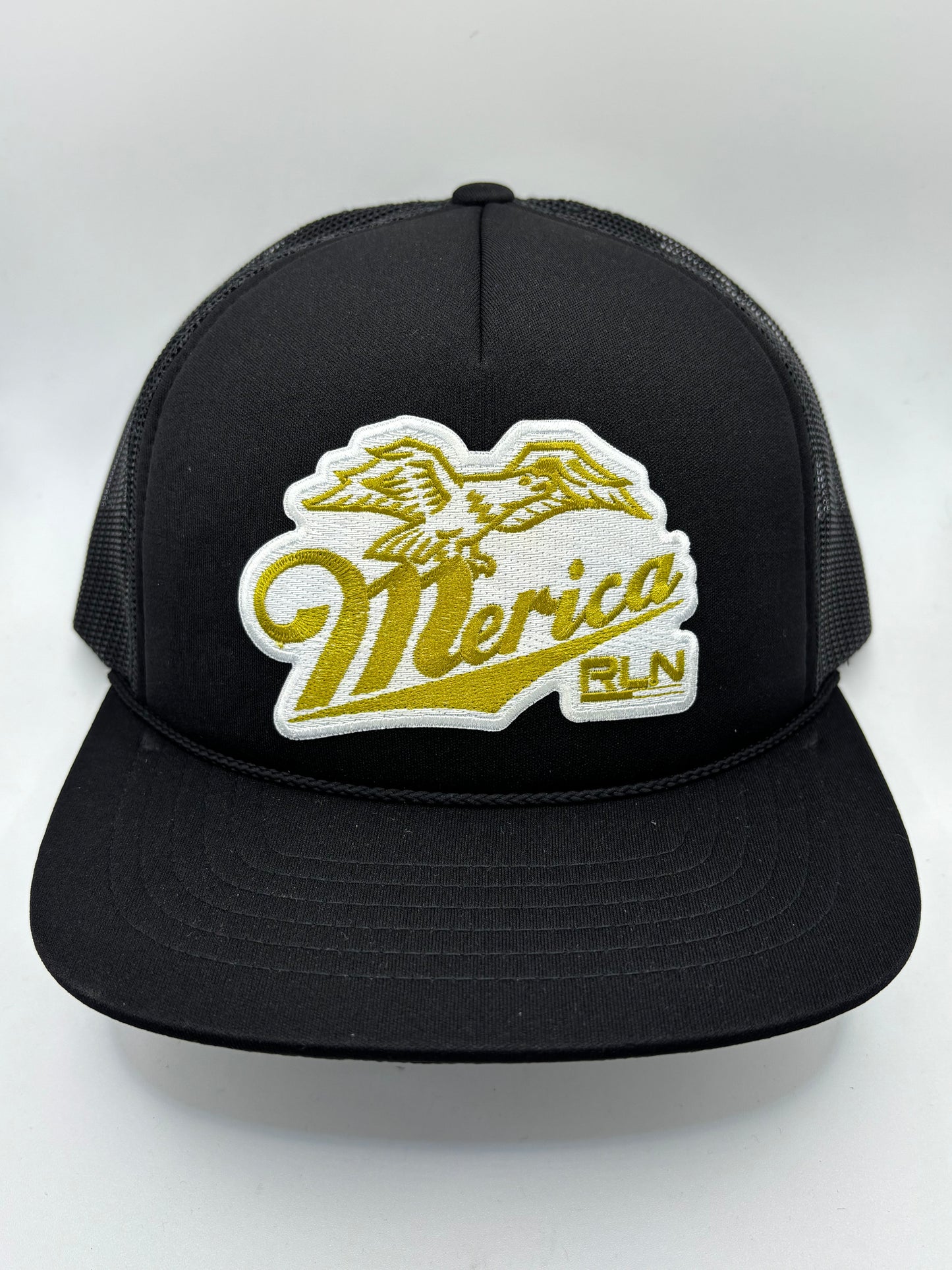 RLN Gold Foam Trucker Black