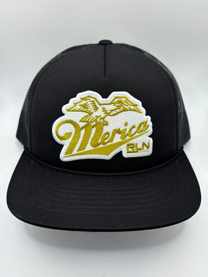 RLN Gold Foam Trucker Black