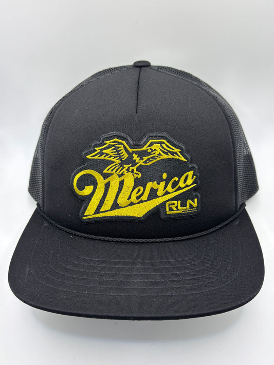 RLN Gold Black Foam Trucker