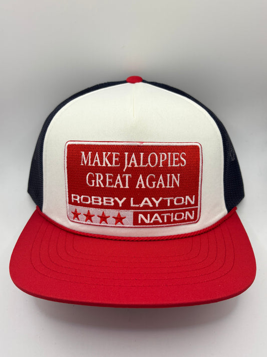 Make Jalopies Great Again Hat, Red Patch
