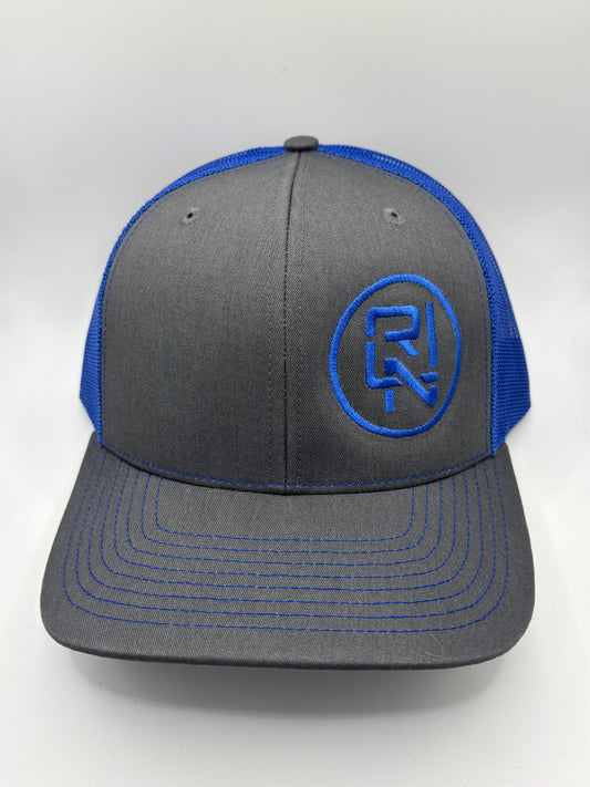 RLN Dark Grey and Blue Snapback.