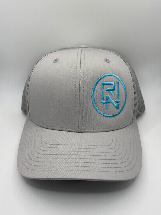 RLN Light Gray/Light Blue Snapback.