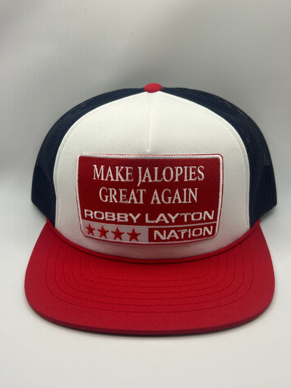 Make Jalopies Great Again Hat, Red Patch