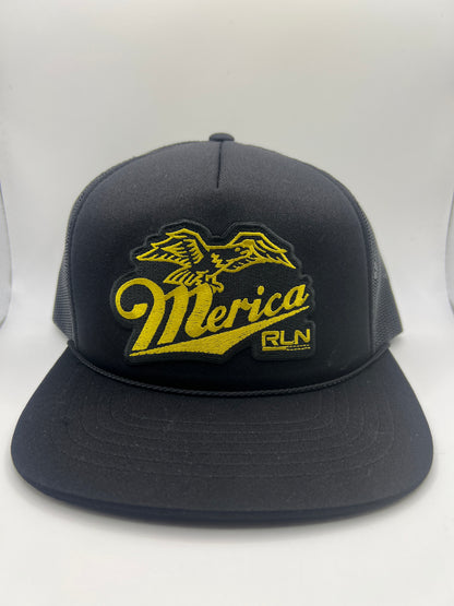 RLN Gold Black Foam Trucker