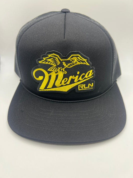 RLN Gold Black Foam Trucker