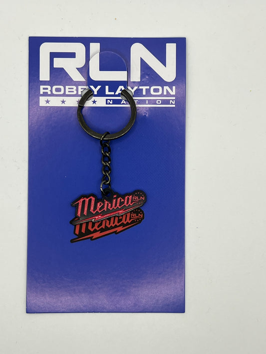 Merica Red Metal Keychain!