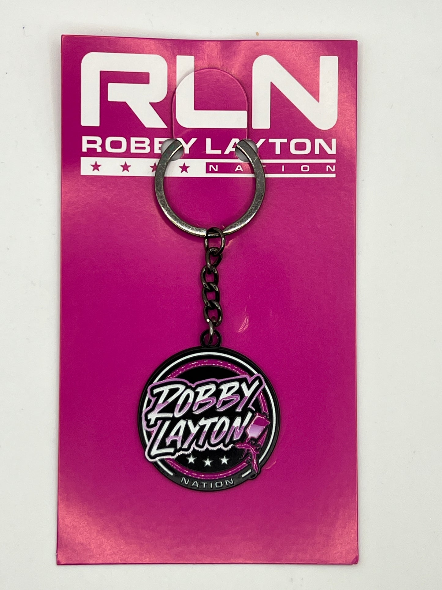 Robby Layton Nation Pink Keychain!