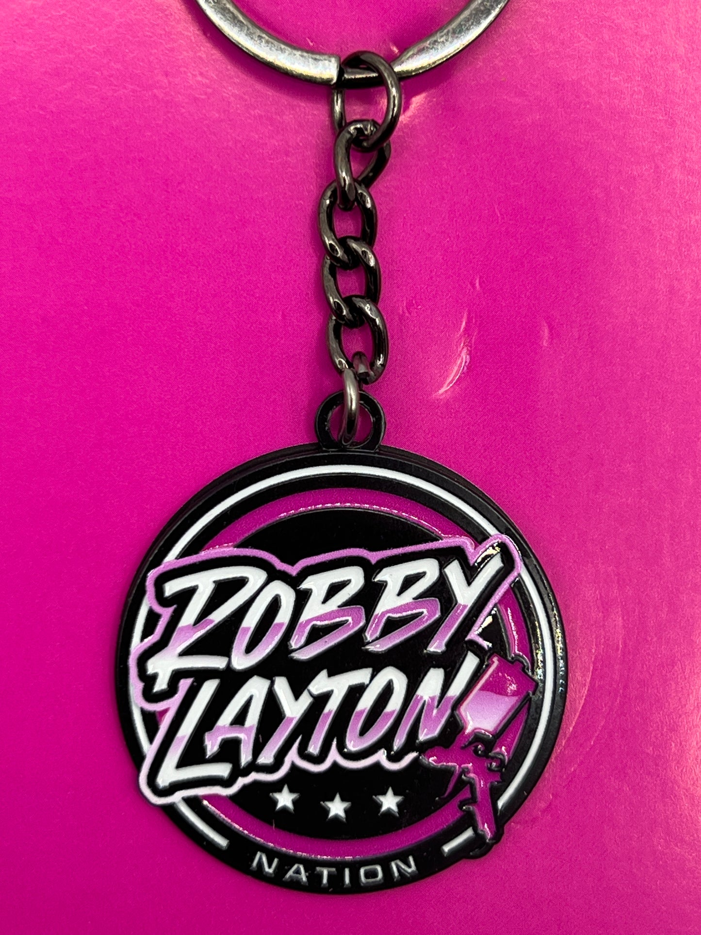 Robby Layton Nation Pink Keychain!