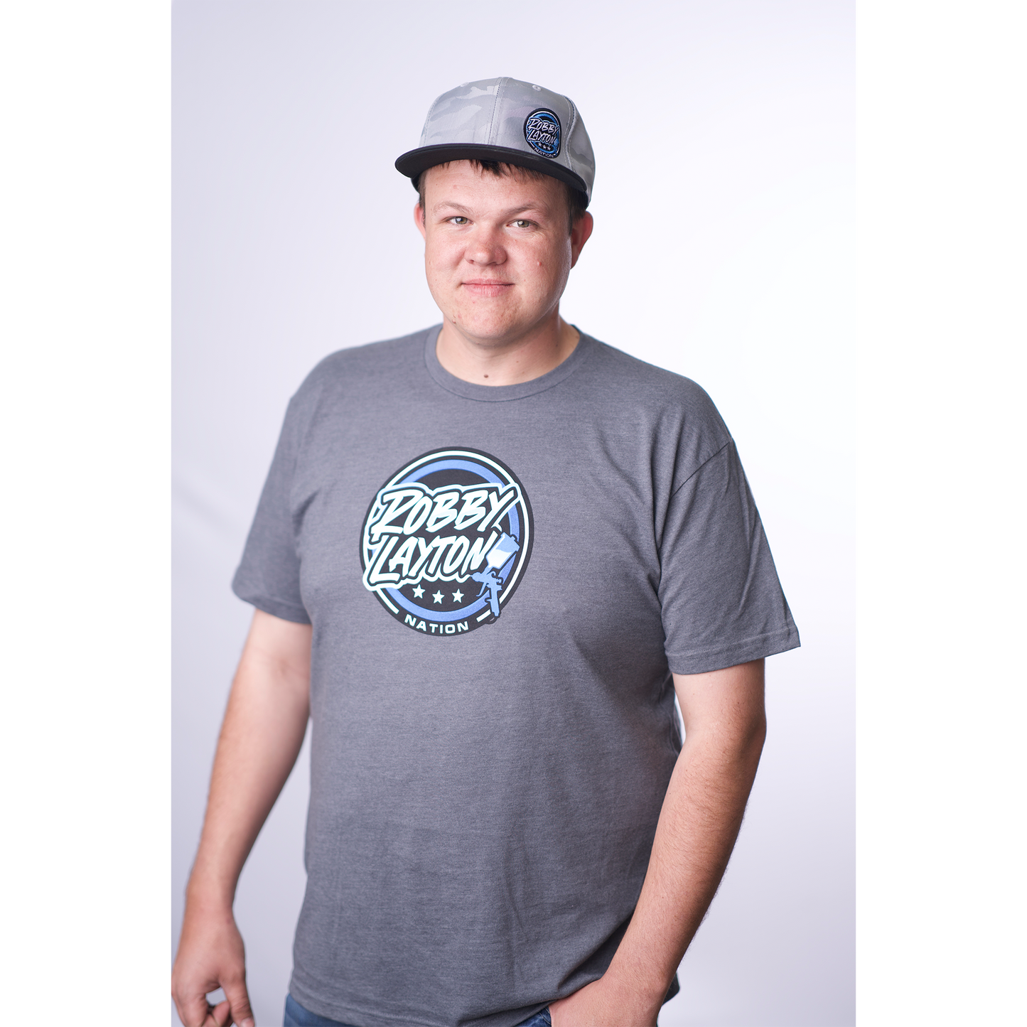 Gray Robby Layton Nation T-Shirt